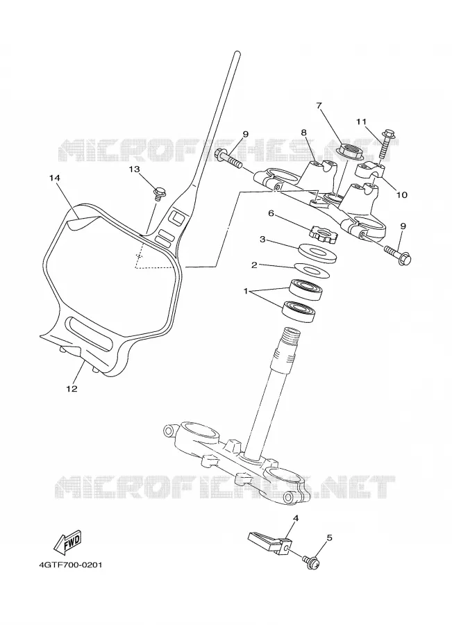 DIRECTION Yamaha MOTO 85 2002 YZ  YZ85P