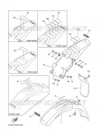 GARDE BOUE pour Yamaha YZ85V de 2006