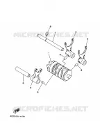 BARILLET DE SELECTION / FOURCHETTE pour Yamaha YZ85W1 de 2007
