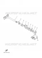 AXE DE SELECTEUR / PEDALE pour Yamaha YZ85W1 de 2007