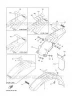 GARDE BOUE pour Yamaha YZ85W1 de 2007