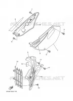 COUVERCLE LATERAL pour Yamaha YZ85W1 de 2007