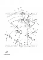 RESERVOIR A ESSENCE pour Yamaha YZ85W1 de 2007