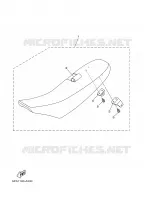 SELLE pour Yamaha YZ85W1 de 2007