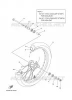 ROUE AVANT pour Yamaha YZ85W1 de 2007