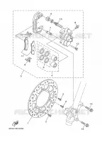 ETRIER DE FREIN AVANT pour Yamaha YZ85W1 de 2007
