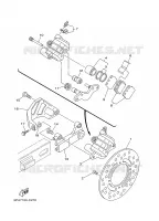 ETRIER DE FREIN ARRIERE pour Yamaha YZ85W1 de 2007
